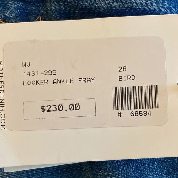Mother The Looker Ankle Fray Brids of Paradise jeans - Picture 8 of 9